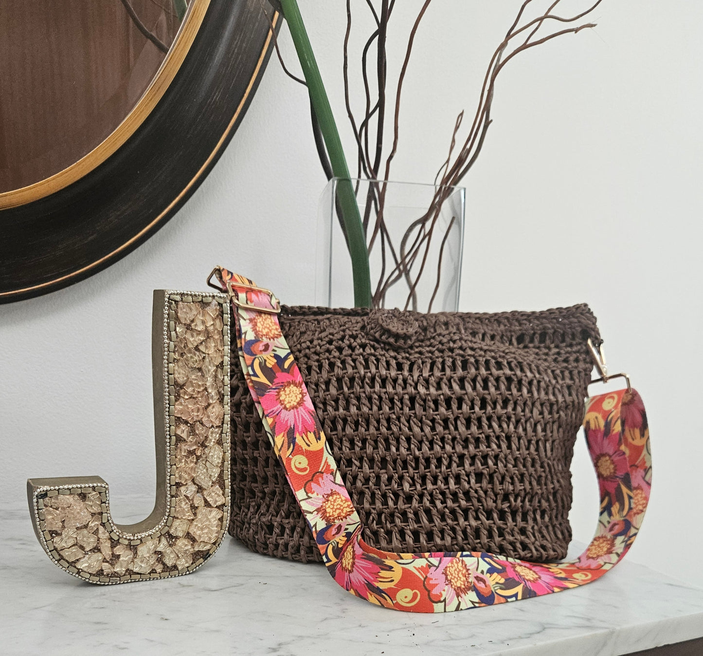 Raffia summer bag