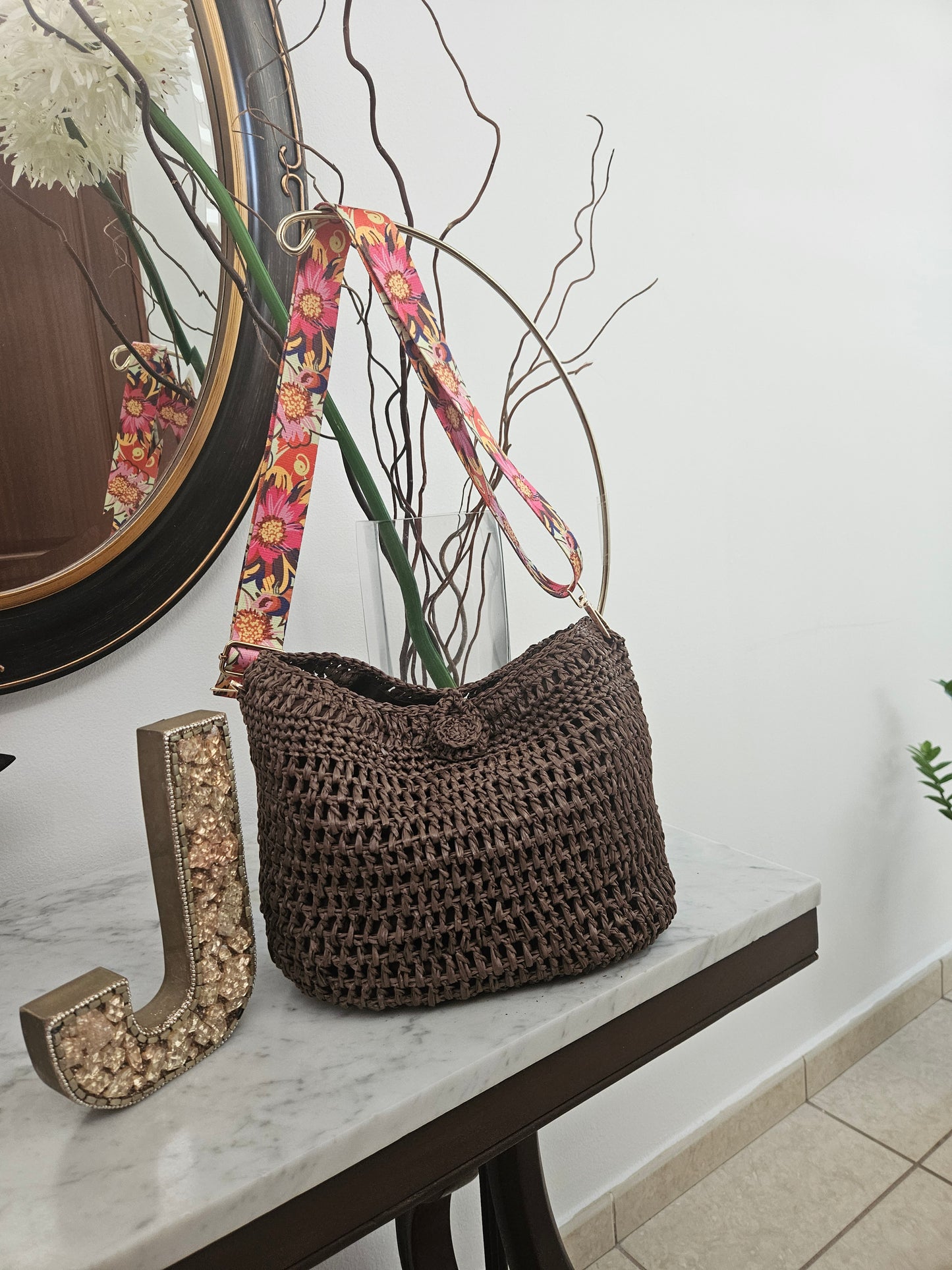 Raffia summer bag