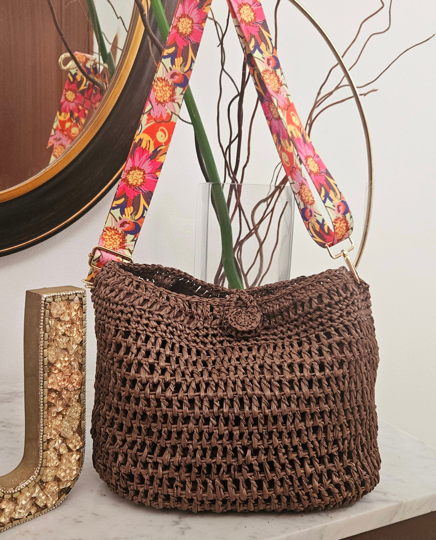 Raffia summer bag