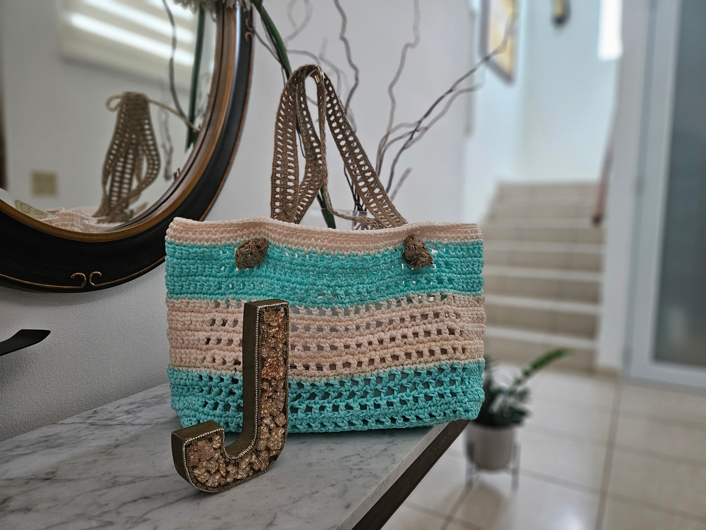 Large tote beach bag